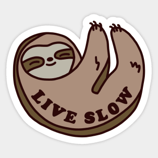 live slow sloth Sticker